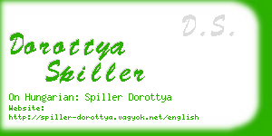 dorottya spiller business card